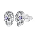 925 Sterling Silver Earrings with Oxidized Finish and CZ Stones