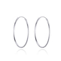 925 Sterling Silver Plated Platinum Earrings 3cm for Women