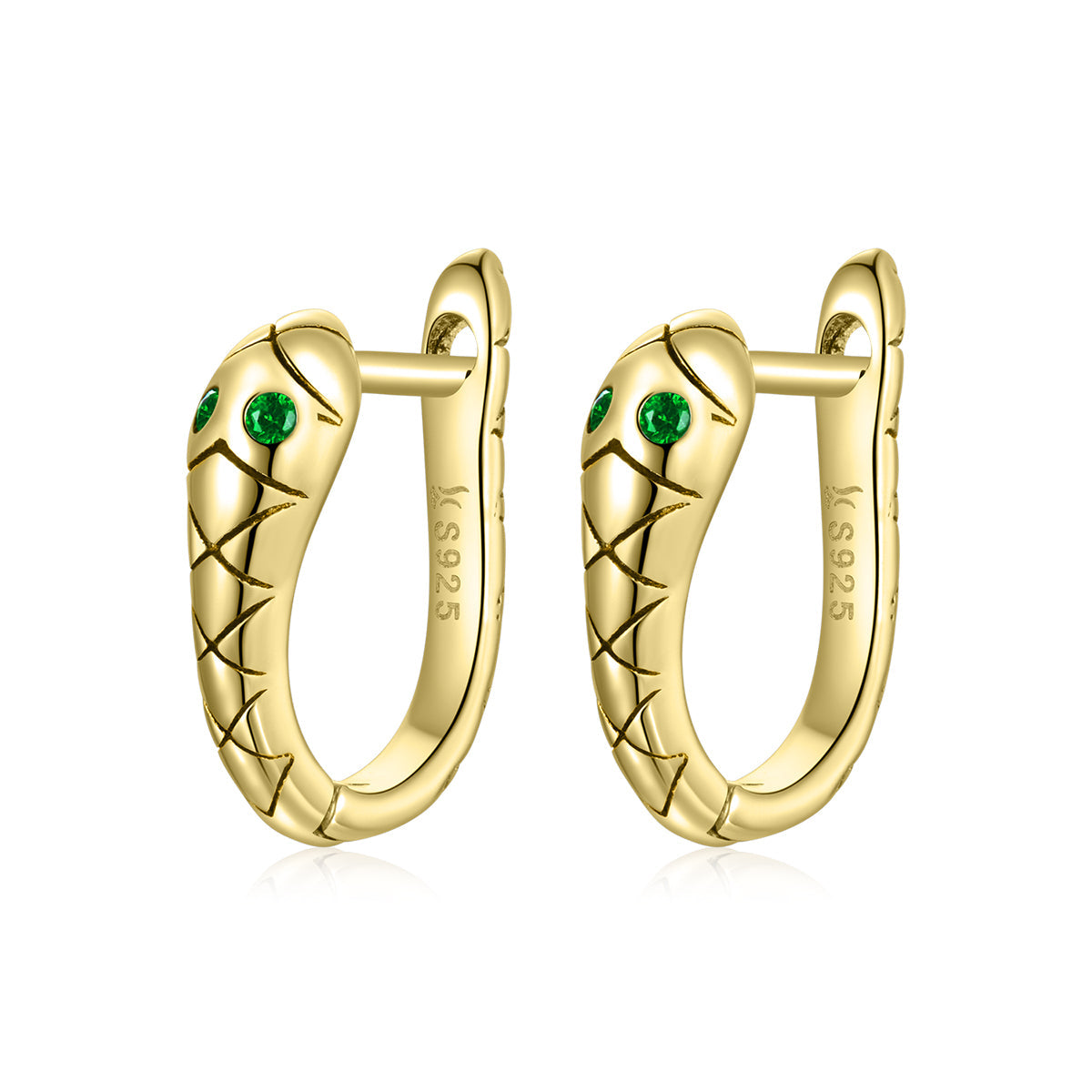 925 Sterling Silver Plated Platinum CZ Earrings for Women