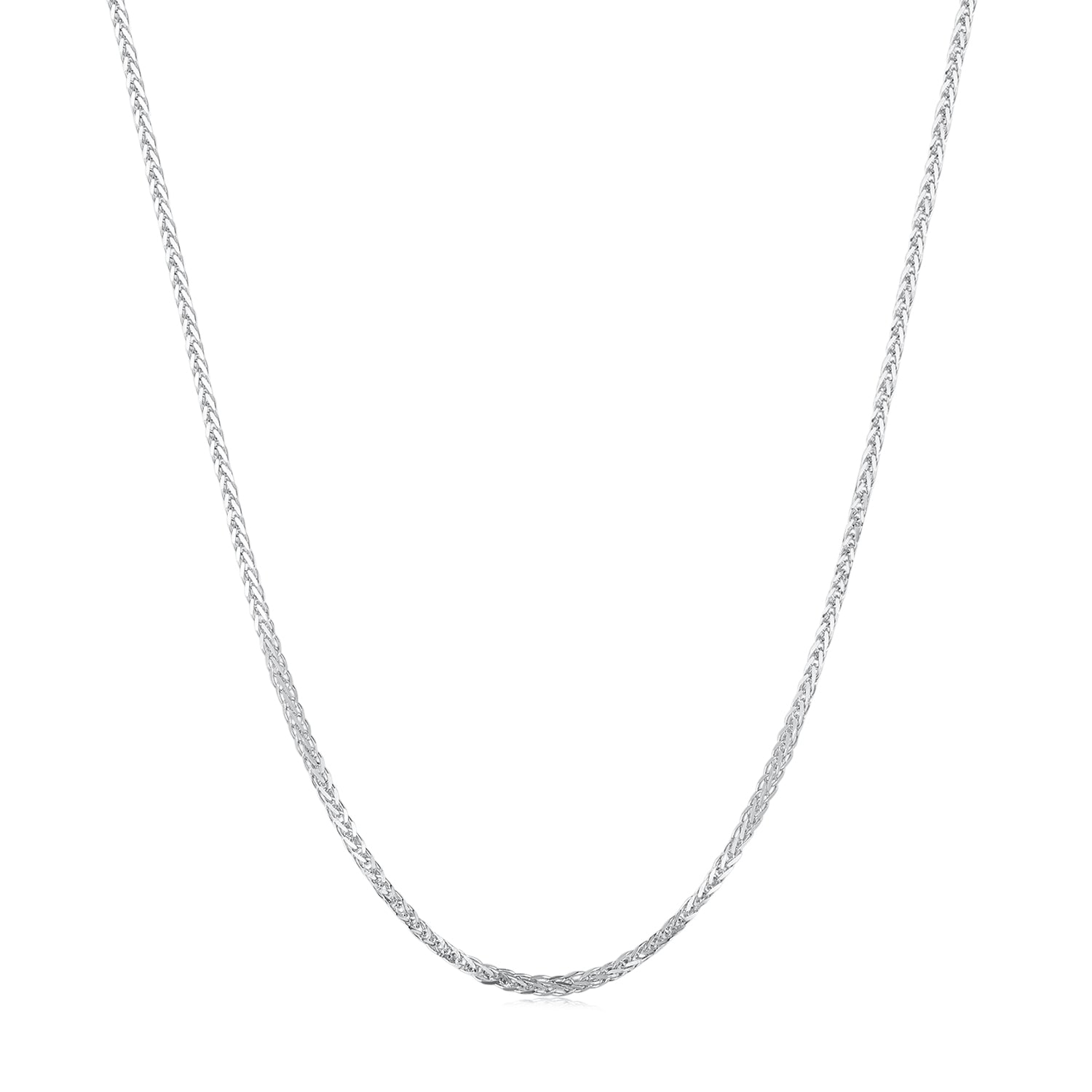 925 Sterling Silver Platinum Plated 45cm Chain Length Necklace for Women