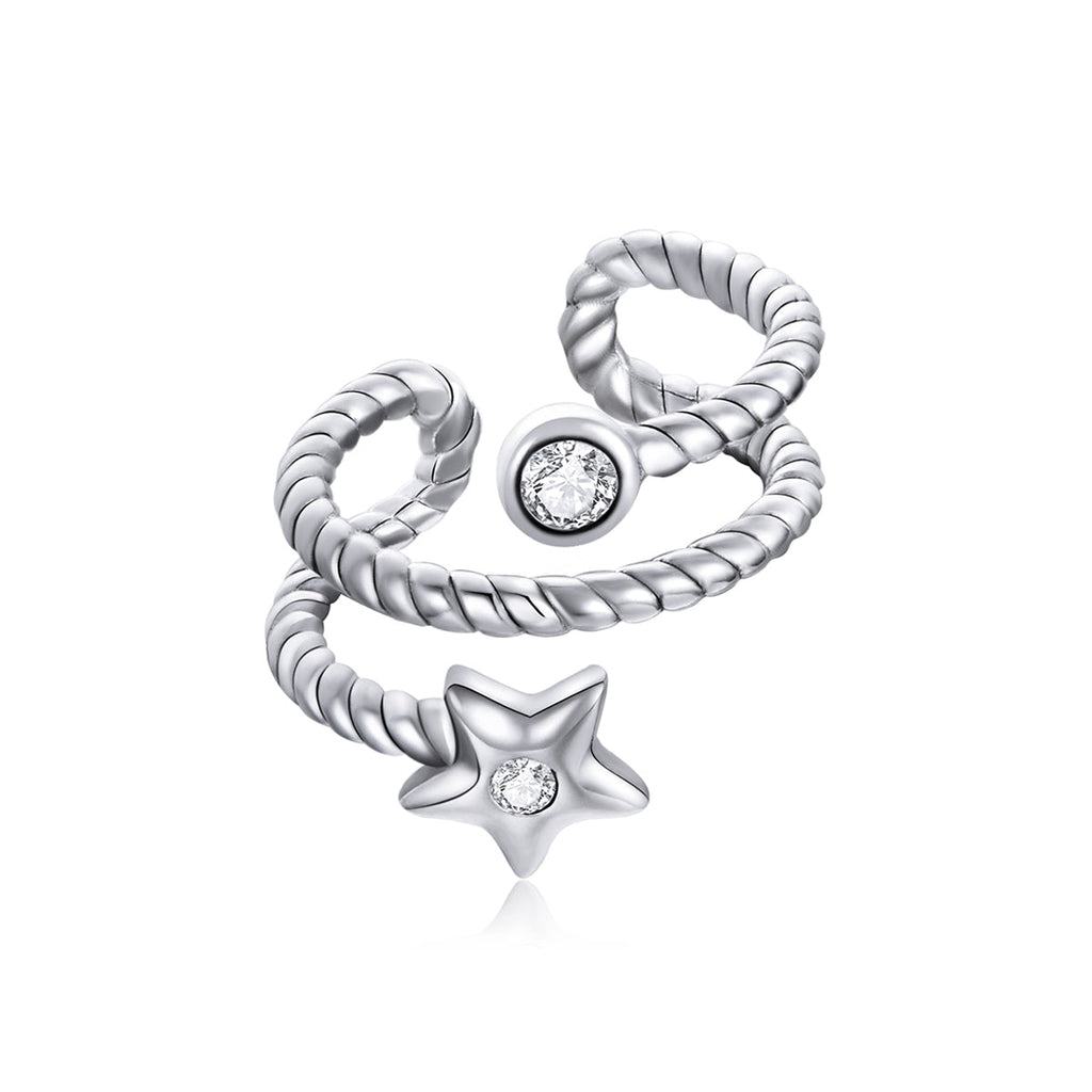 925 Sterling Silver Oxidized Silver Pavé Setting CZ Earrings