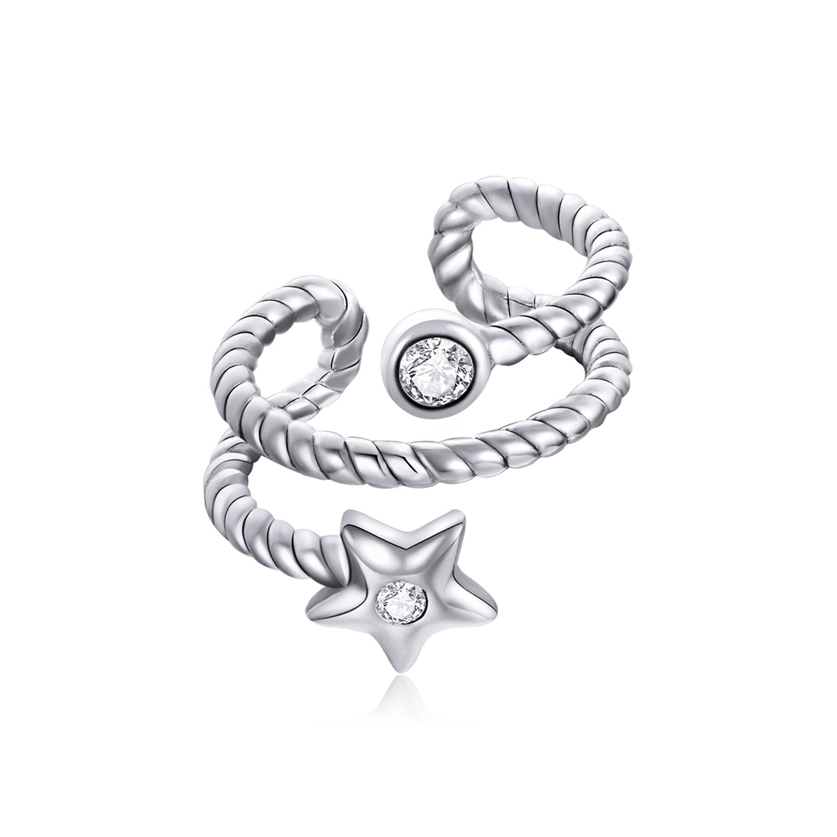 925 Sterling Silver Oxidized Silver Pavé Setting CZ Earrings