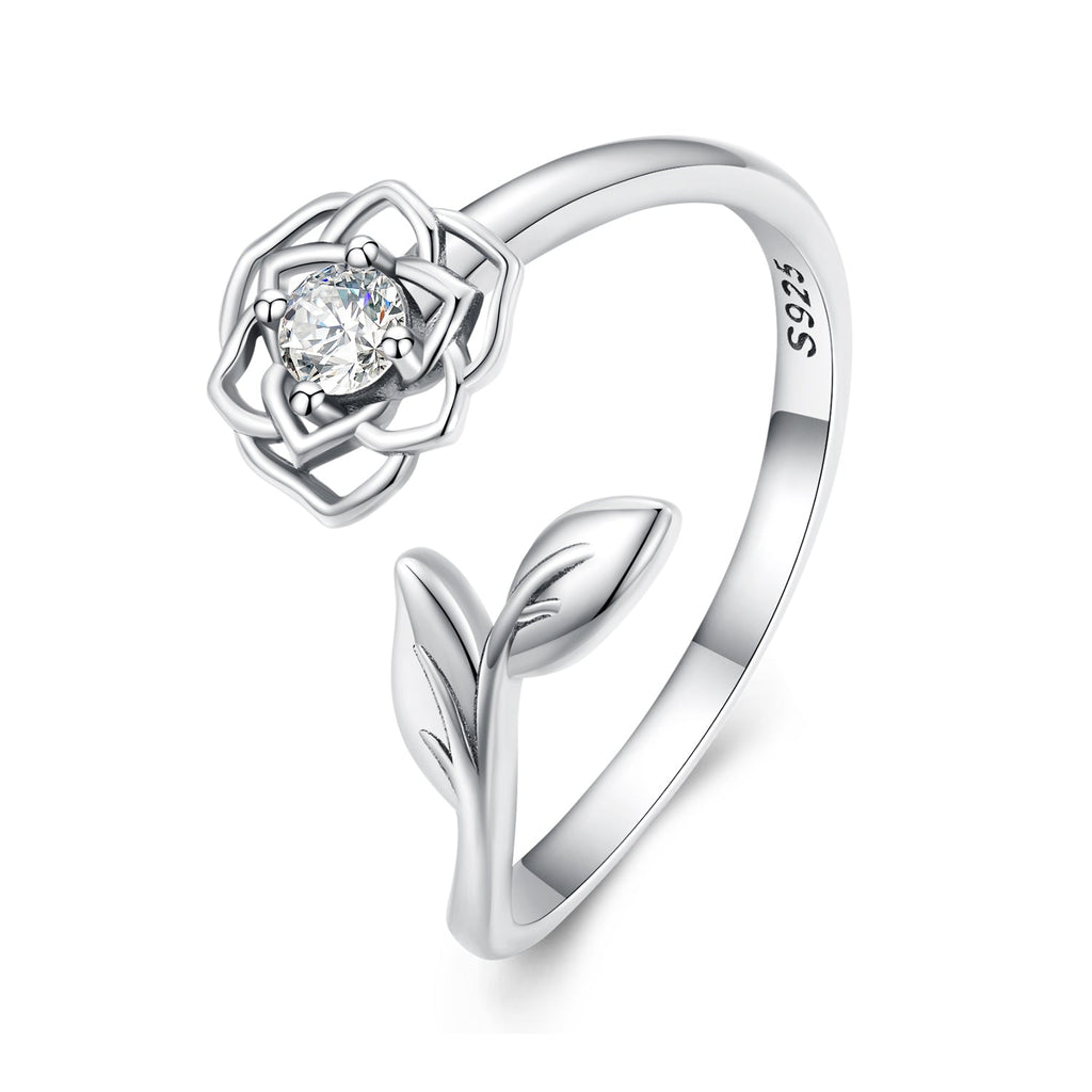 S925 Sterling Silver Pavé Setting CZ Ring for Women