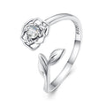 S925 Sterling Silver Pavé Setting CZ Ring for Women