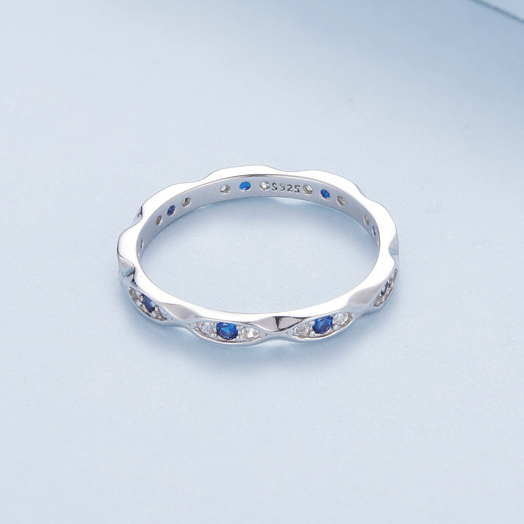 925 Sterling Silver Pavé Setting CZ Ring Size 6.0 for Women