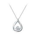 925 Sterling Silver Necklace with 1 Carat Moissanite - 400mm Length for Women