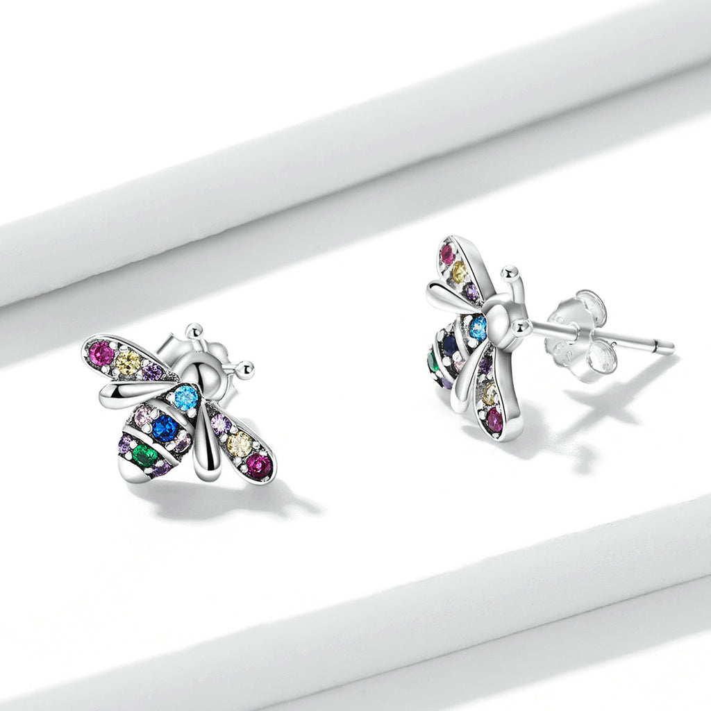 925 Sterling Silver Pavé Setting CZ Earrings for Women