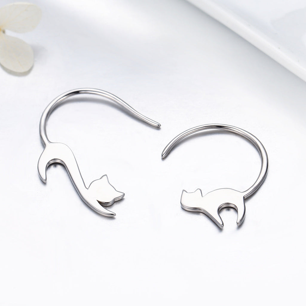 925 Sterling Silver Earrings for Women - 3*2.5cm, Platinum Plated