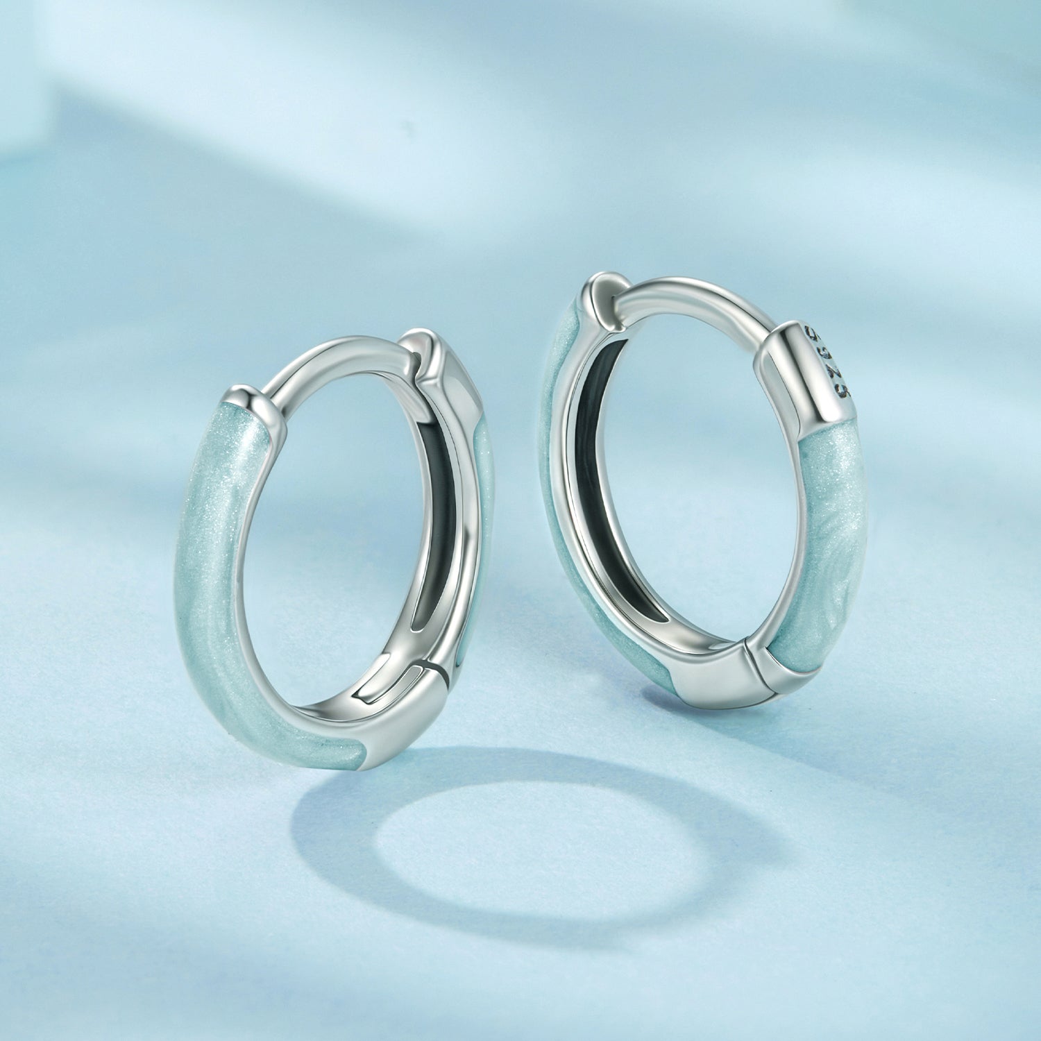 925 Sterling Silver Enamel Oxidized Earrings for Women