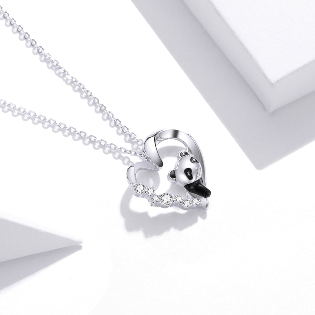 S925 Sterling Silver Adjustable Necklace with CZ and Enamel Pendant