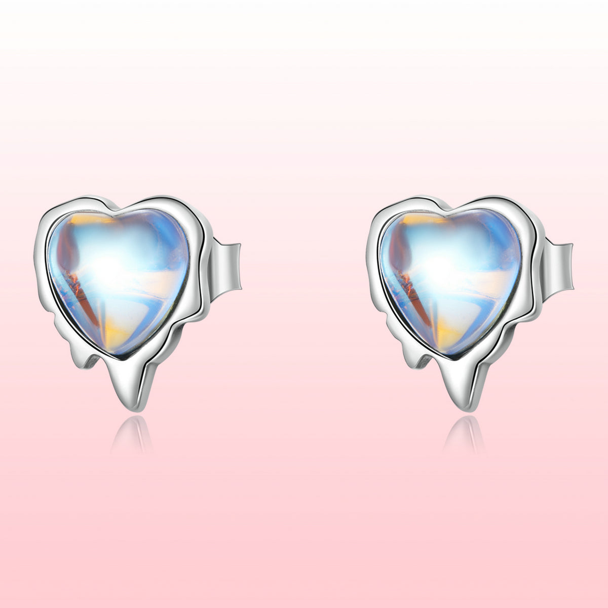 925 Sterling Silver Moonstone Earrings for Women