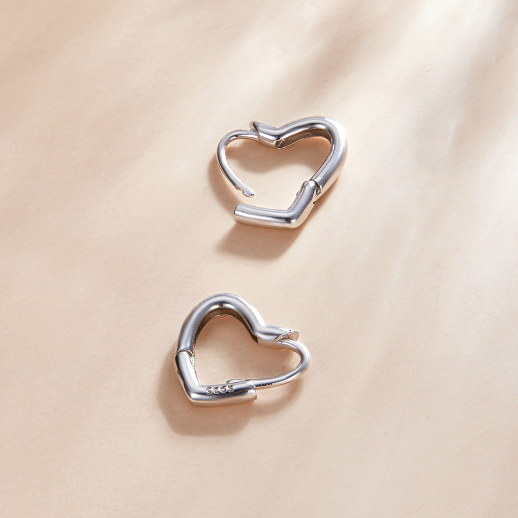 925 Sterling Silver & Platinum Earrings for Women