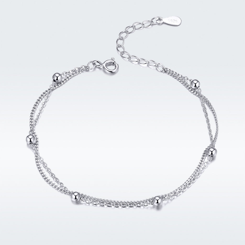 925 Sterling Silver Adjustable 19cm Bracelet for Women