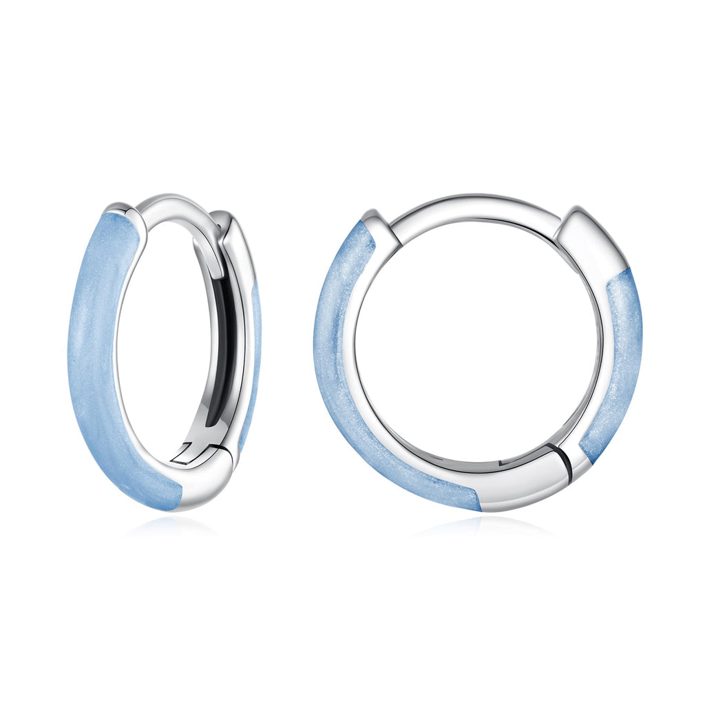 925 Sterling Silver Enamel Oxidized Earrings for Women