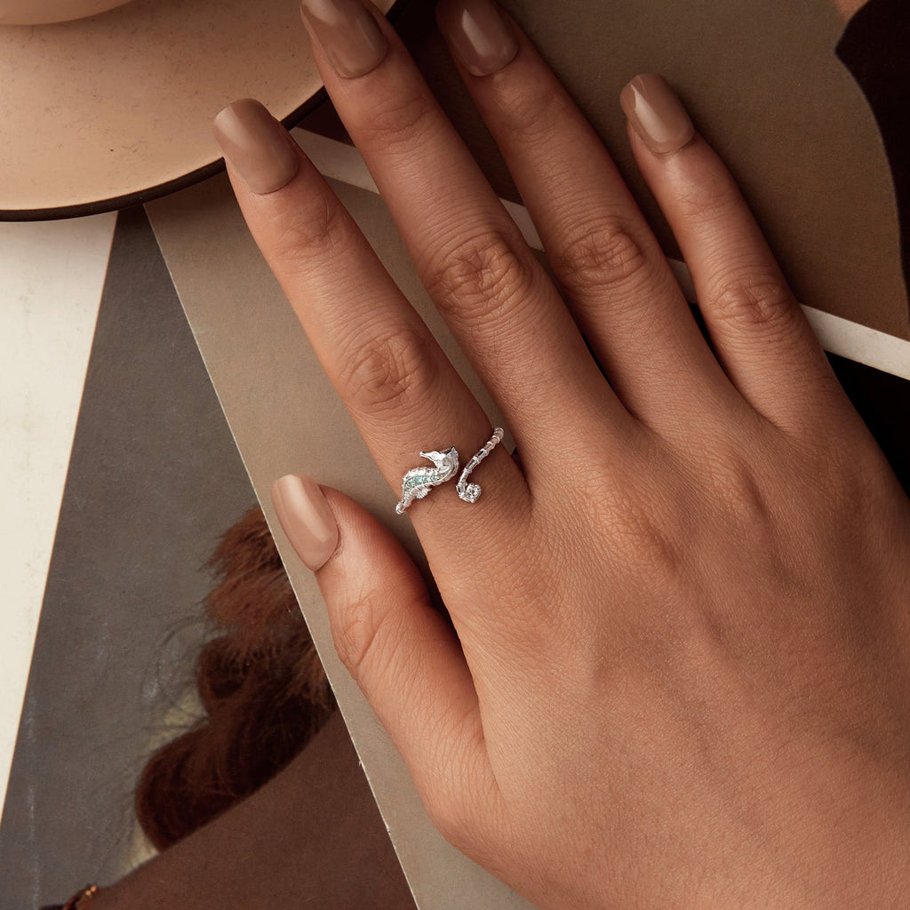 925 Sterling Silver White Gold Plated Pavé Setting CZ 1.3mm Ring for Women