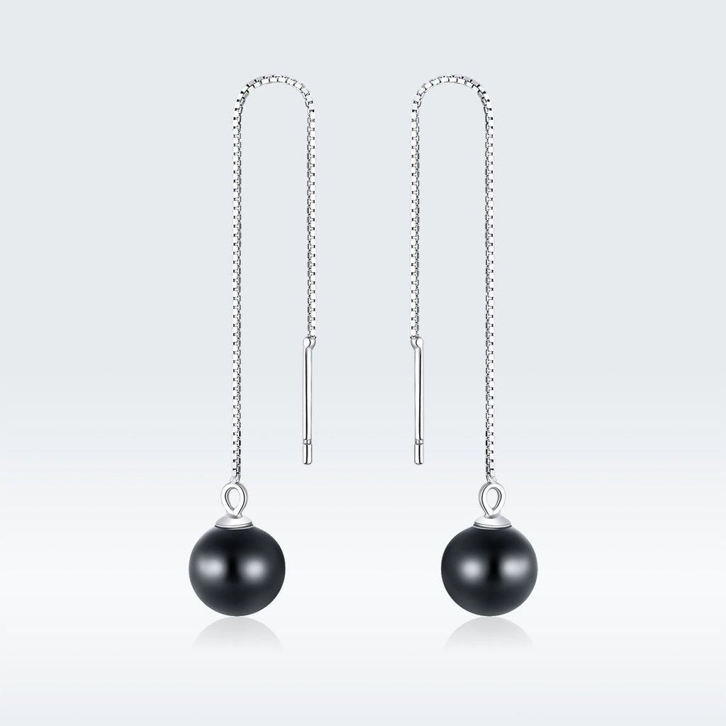 925 Sterling Silver Earrings with Quality Shell Pearl for Women