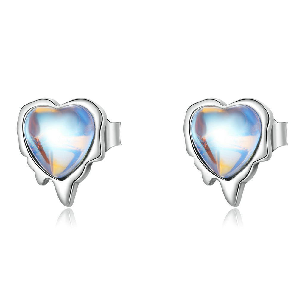 925 Sterling Silver Moonstone Earrings for Women