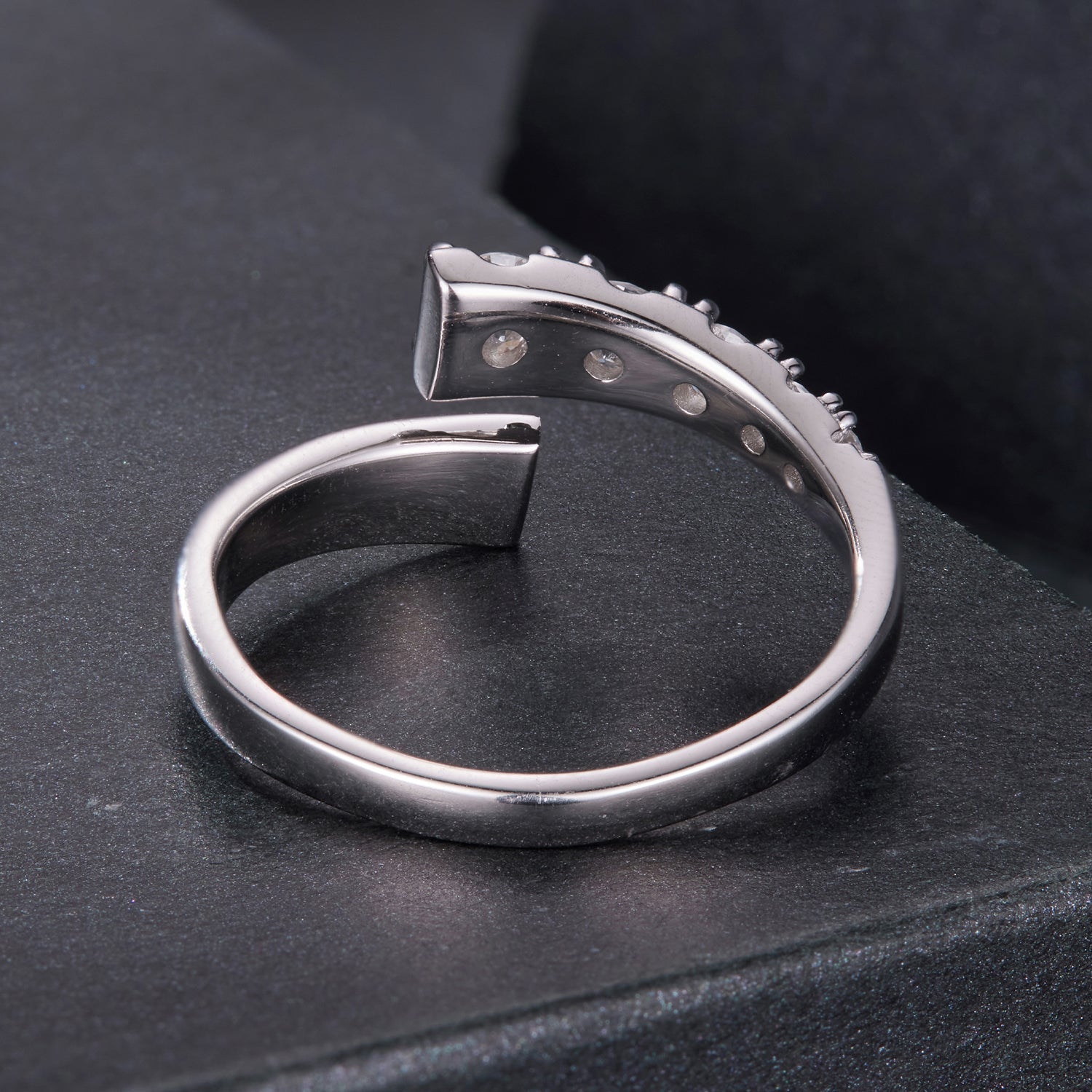 925 Sterling Silver Moissanite Ring Size E