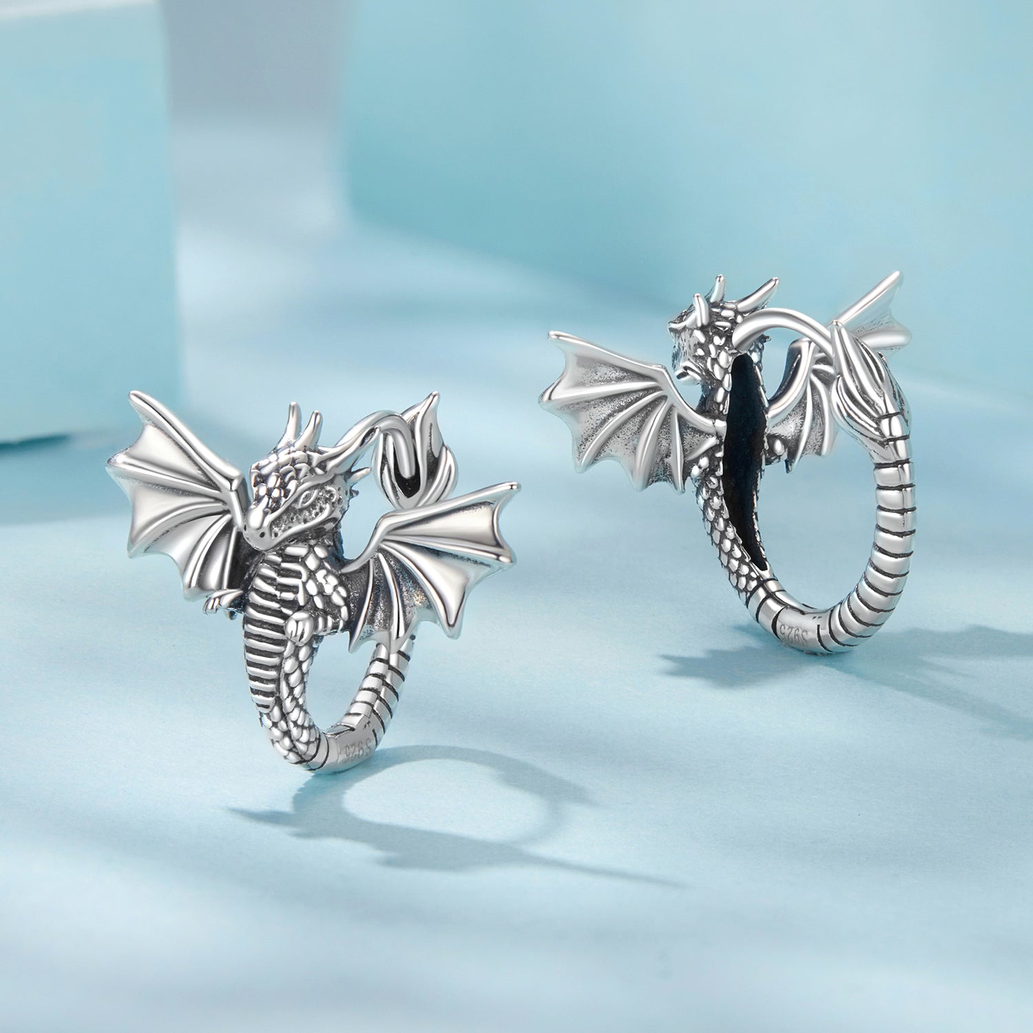 925 Sterling Silver Oxidized Silver Earrings for Women