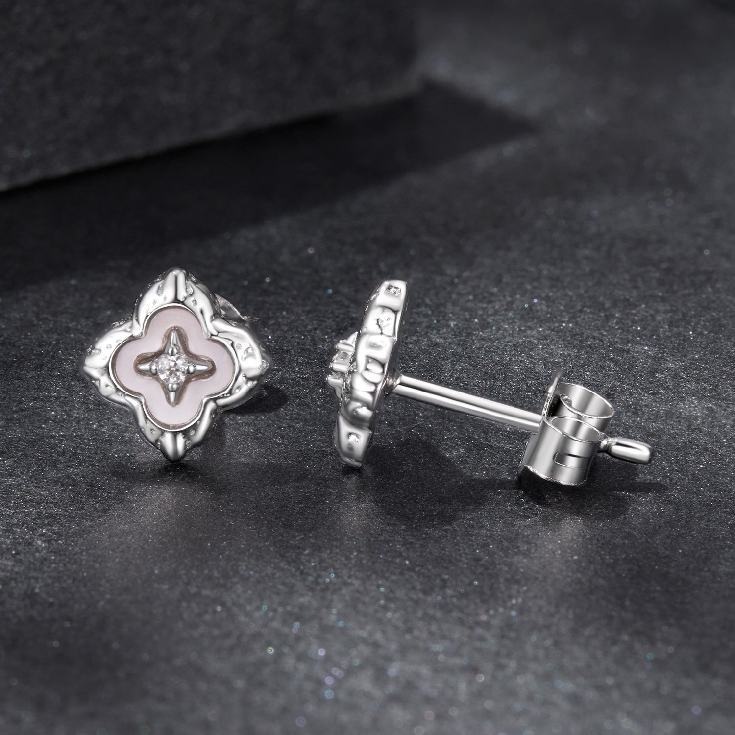 925 Sterling Silver Moissanite 0.8cm Earrings for Women