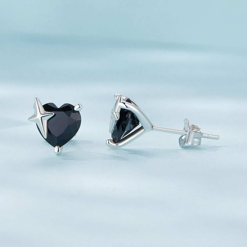925 Sterling Silver Earrings with Pavé Setting and CZ
