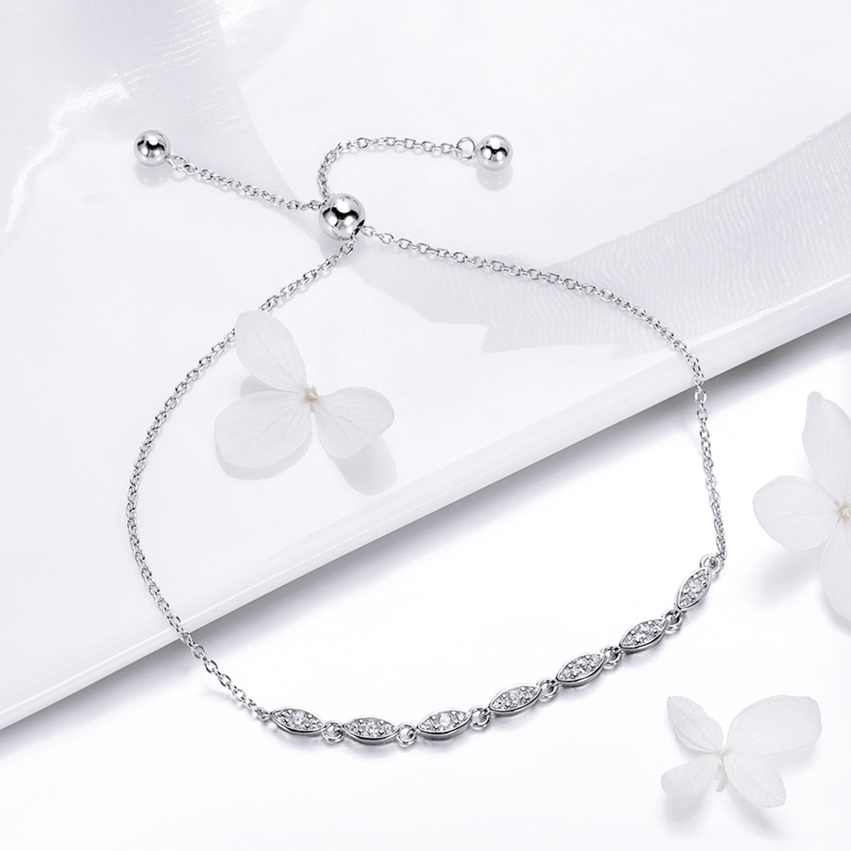 925 Sterling Silver Bracelet 22cm for Women