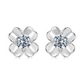 925 Sterling Silver Moissanite Earrings 0.6cm for Women
