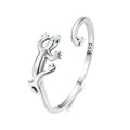 925 Sterling Silver Oxidized Pavé Setting CZ Ring