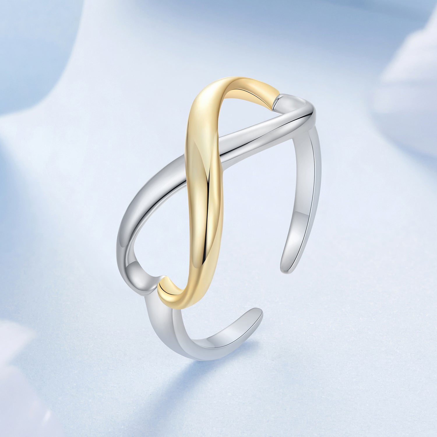 925 Sterling Silver Plated White Gold Ring for Women