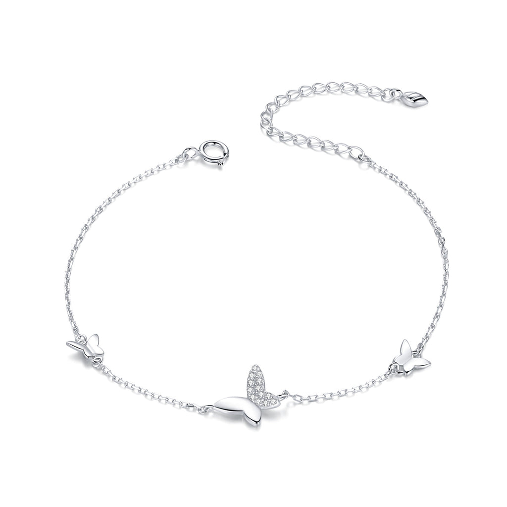 925 Sterling Silver Pavé Setting CZ Bracelet for Women