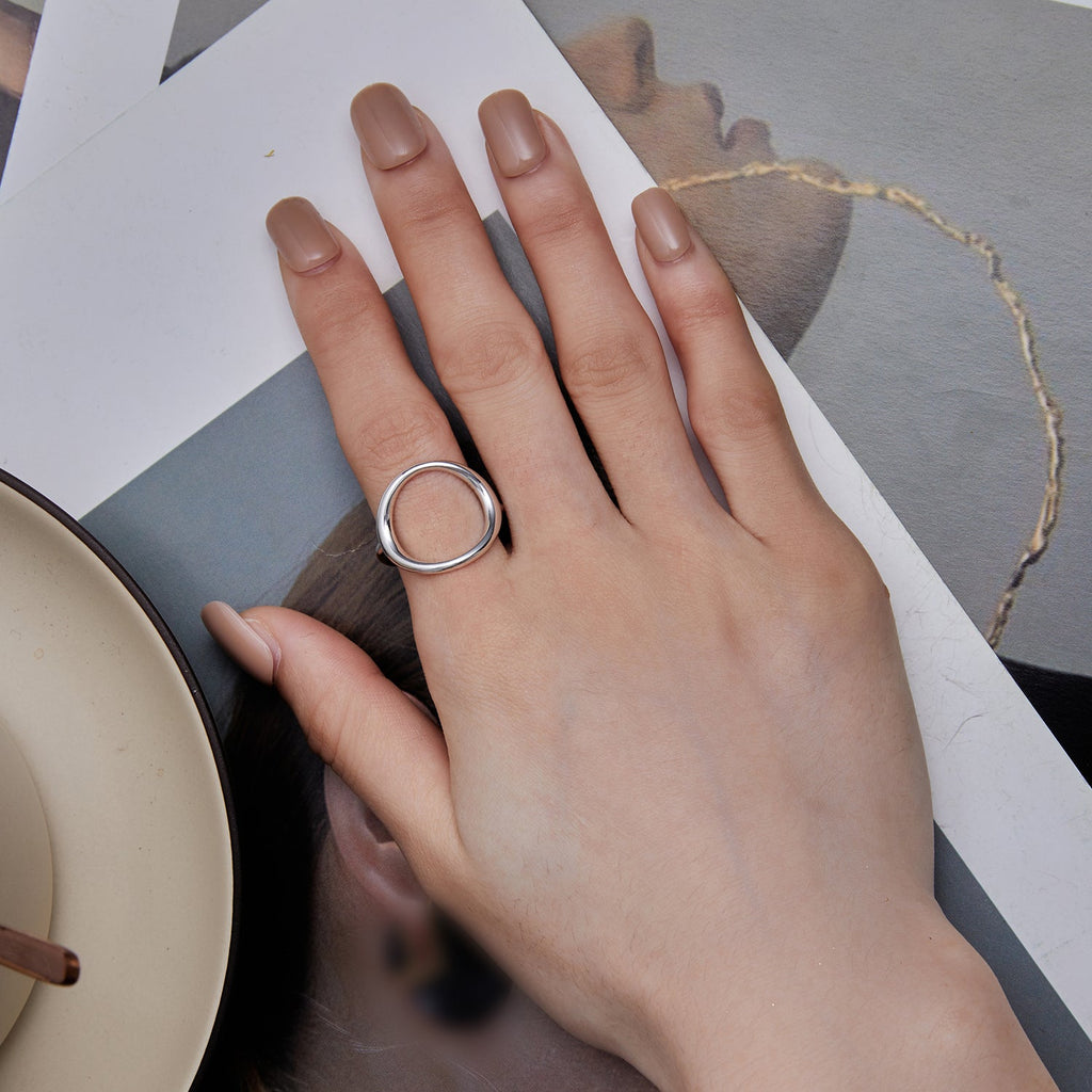 925 Sterling Silver Oxidized 1.8mm Wide Ring