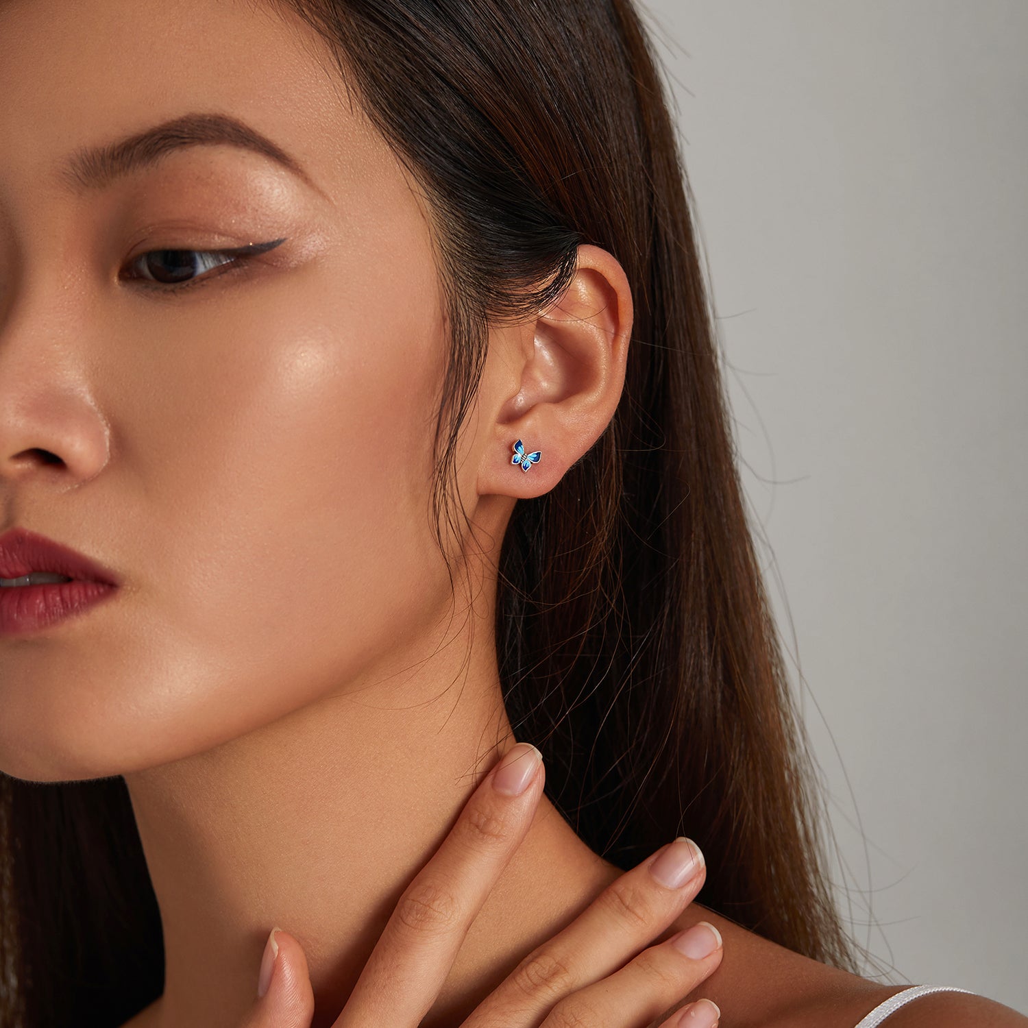 S925 Sterling Silver Enamel Oxidized Earrings for Women