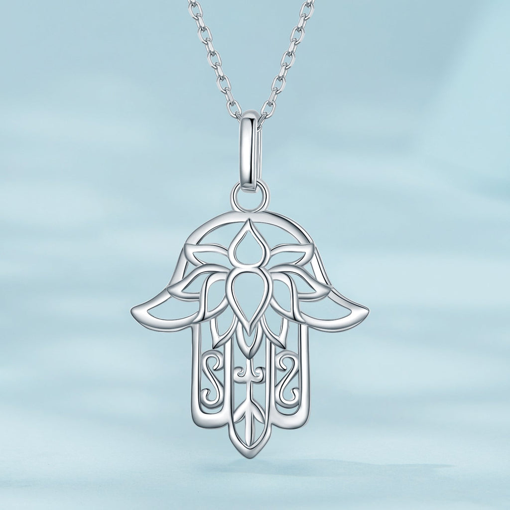 S925 Sterling Silver Plated Platinum Adjustable Necklace for Women