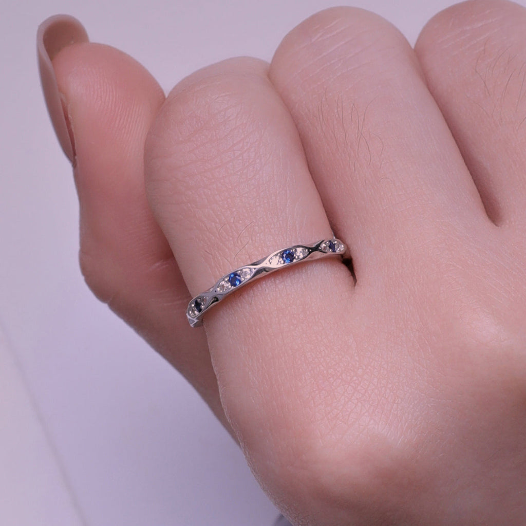 925 Sterling Silver Pavé Setting CZ Ring Size 6.0 for Women