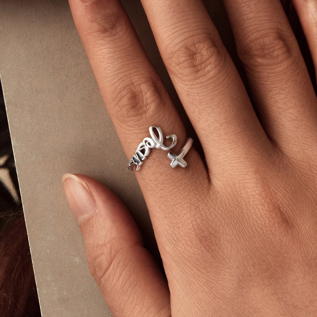 925 Sterling Silver Oxidized Silver Ring for Women