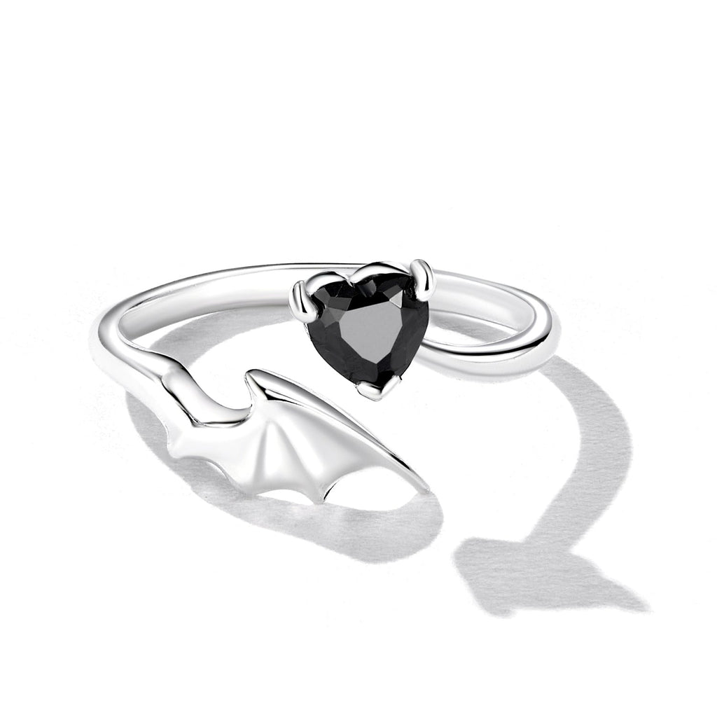 925 Sterling Silver Oxidized Pavé Setting CZ Ring