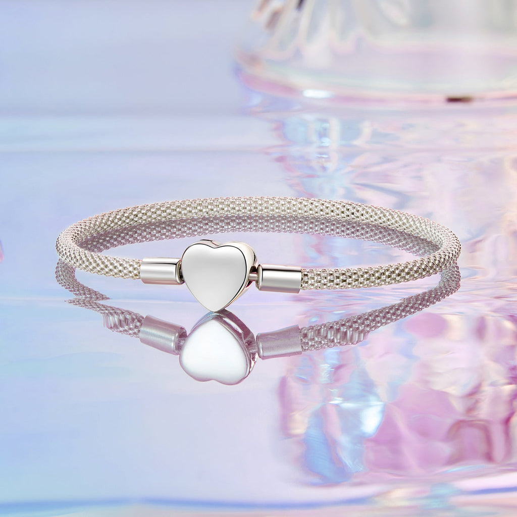 925 Sterling Silver Bracelet 17.0cm Inner Diameter for Women