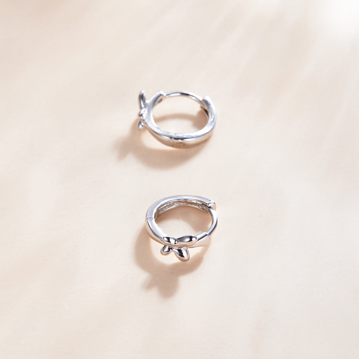925 Sterling Silver Plated Platinum Earrings for Women