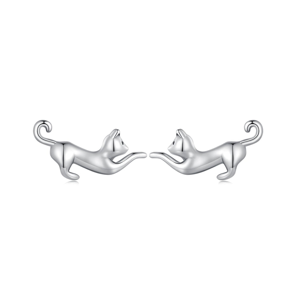 925 Sterling Silver Oxidized Earrings - 7*11mm for Women
