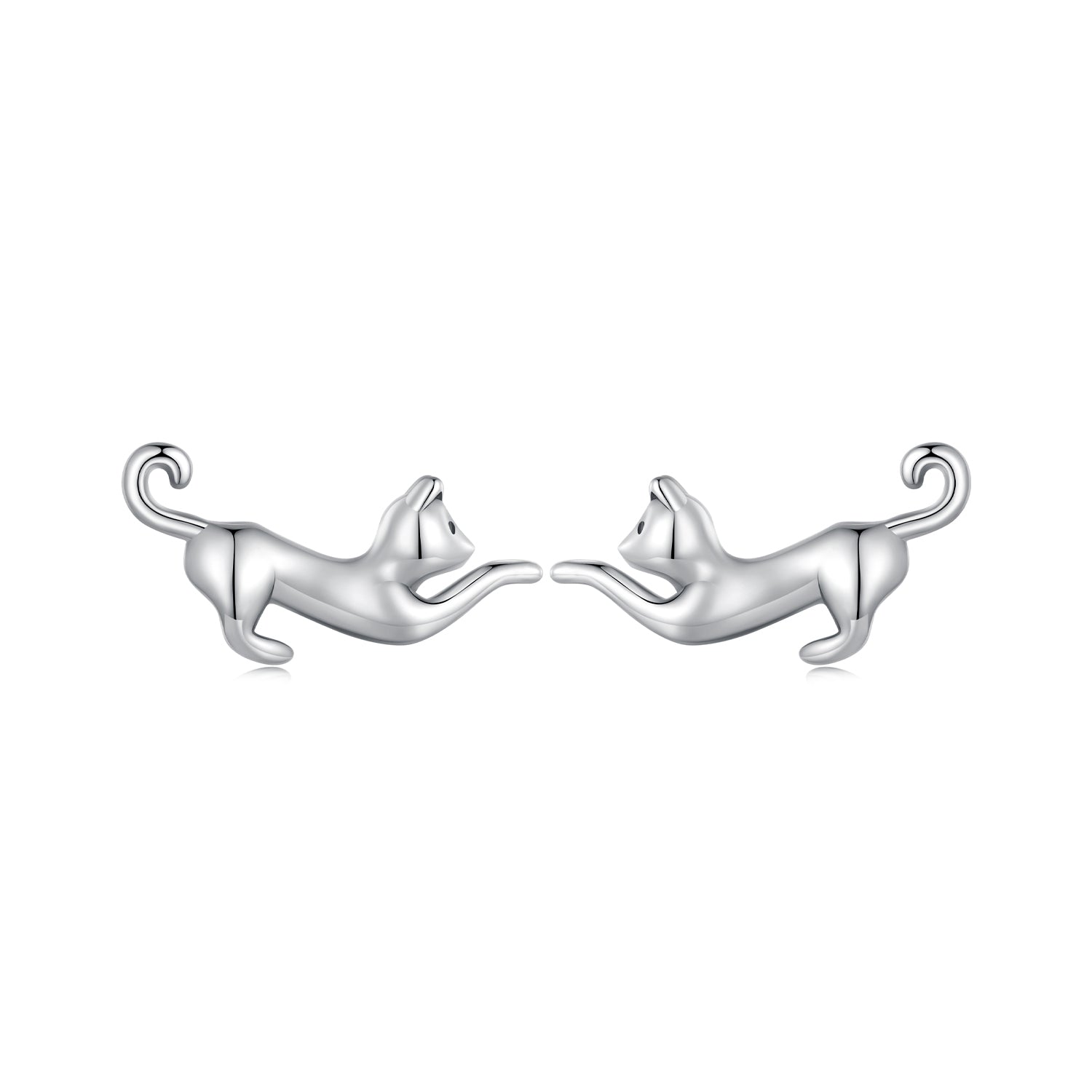 925 Sterling Silver Oxidized Earrings - 7*11mm for Women