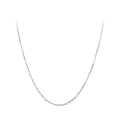 925 Sterling Silver Plated Platinum Necklace 45.0 cm for Men