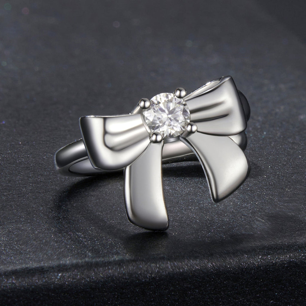 925 Sterling Silver Moissanite 0.1ct Earrings with White Gold Plating for Women