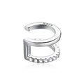 925 Sterling Silver Plated Platinum CZ Earrings for Women