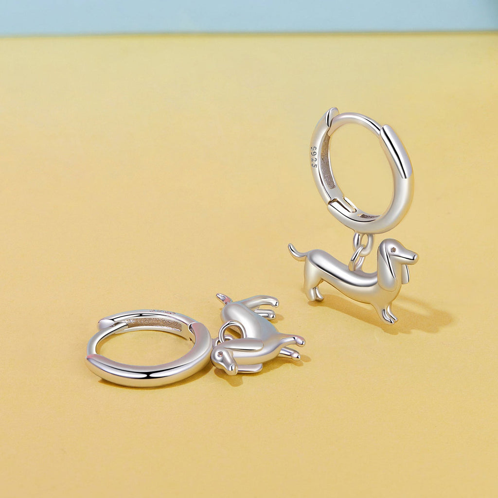 925 Sterling Silver & Plated White Gold Earrings for Women