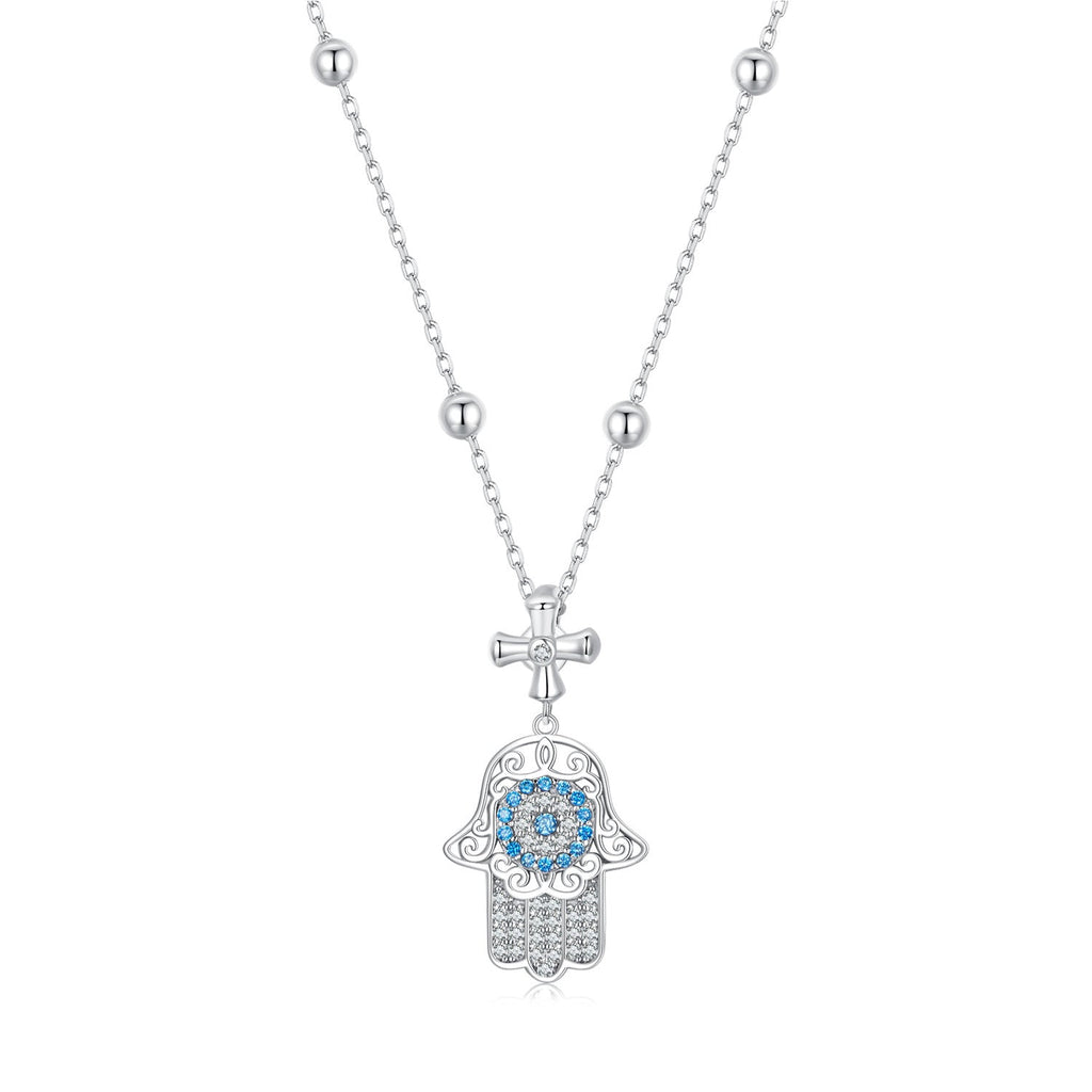 925 Sterling Silver Necklace with Pavé Setting CZ - 400mm Length