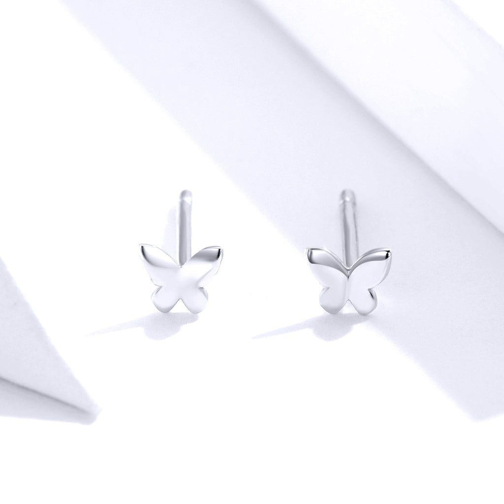 925 Sterling Silver & Platinum Plated Earrings