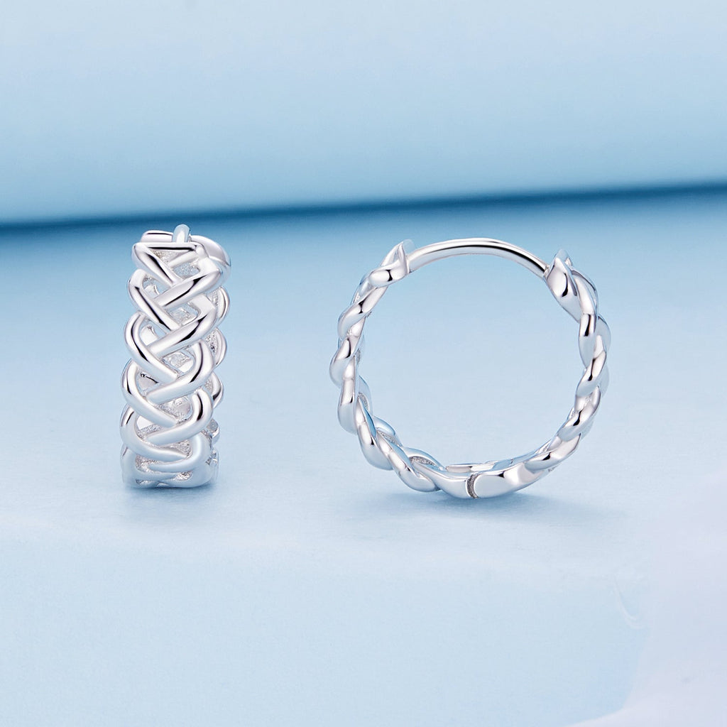 925 Sterling Silver Earrings with Platinum Plating for Women