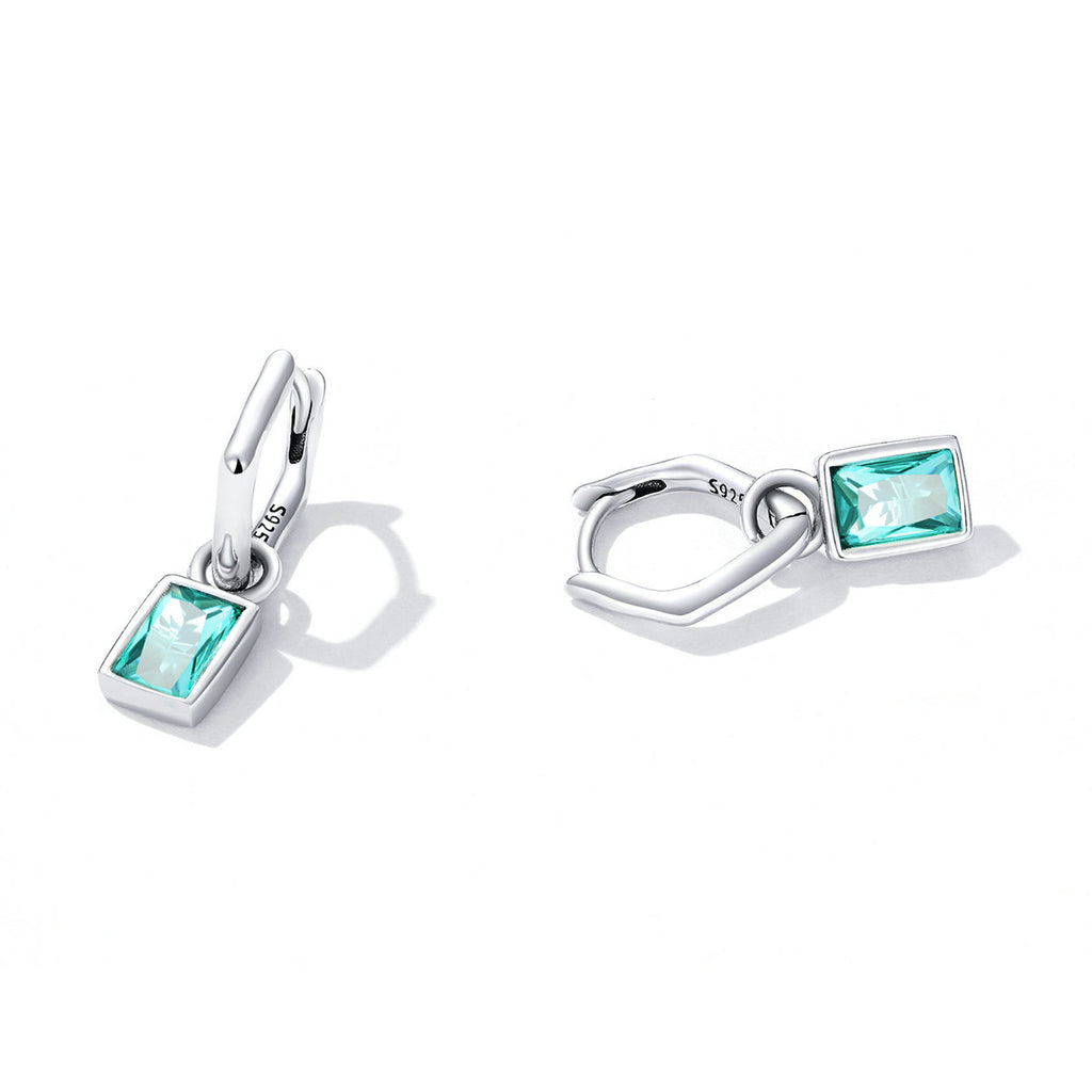 925 Sterling Silver Earrings with Pavé Setting CZ