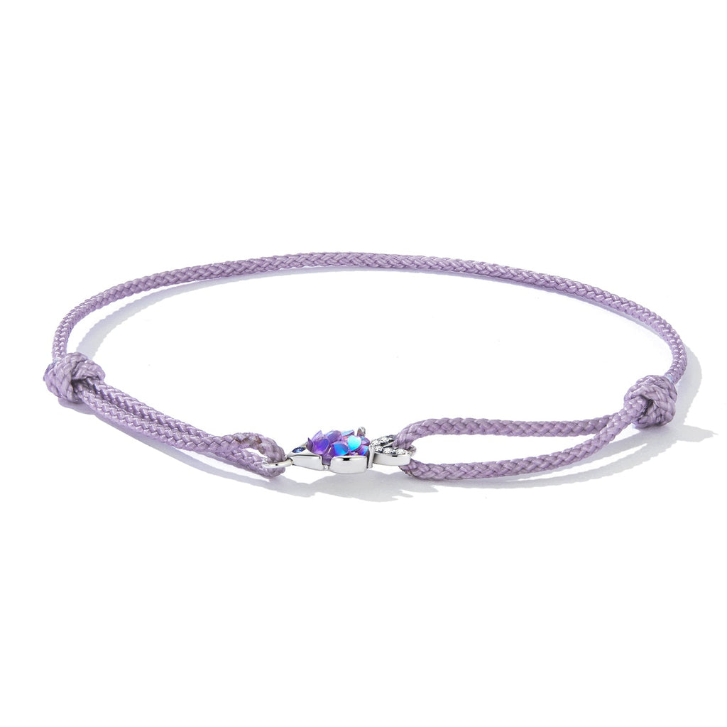925 Sterling Silver Adjustable 24cm CZ Resin Bracelet for Women