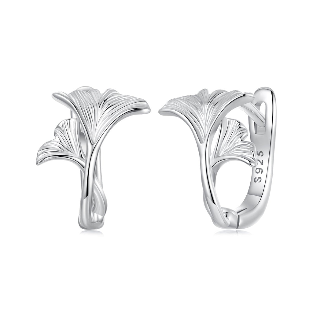 925 Sterling Silver Earrings - 1.3*0.95cm - Plated White Gold - For Women